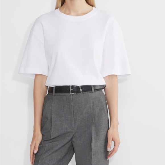 Babaton Tops - NWT Aritzia Babaton Pegasus Short Sleeve T-shirt 100% Cotton - White